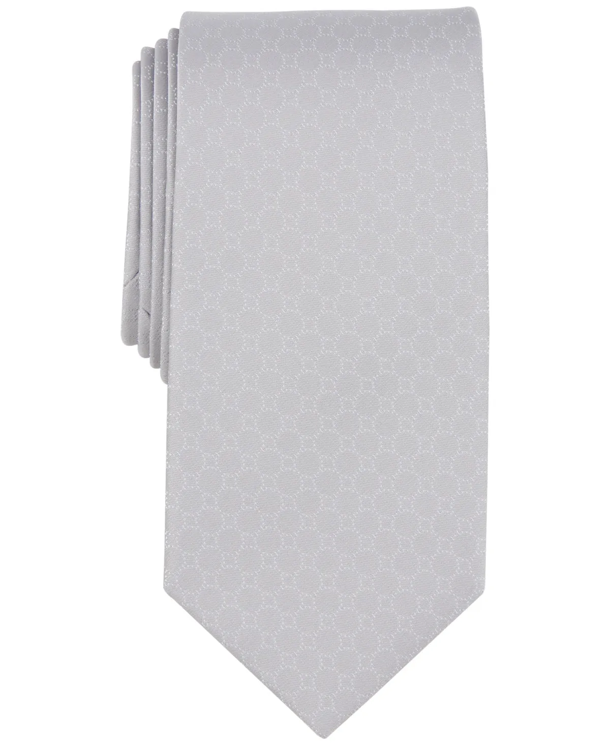 Michael Kors Pearsall Dot Tie Silver One Size Necktie