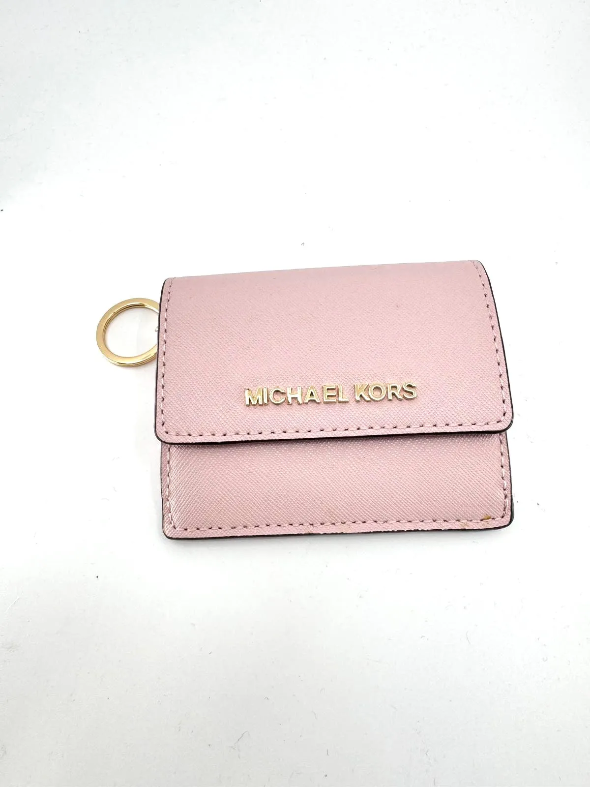 MICHAEL KORS SAFFIANO LEATHER CARD CASE WALLET