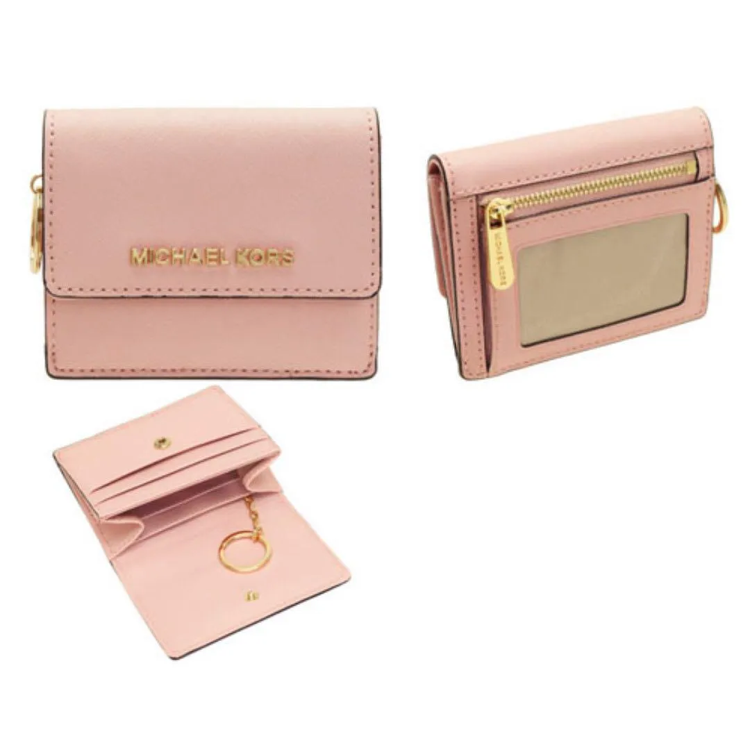 MICHAEL KORS SAFFIANO LEATHER CARD CASE WALLET