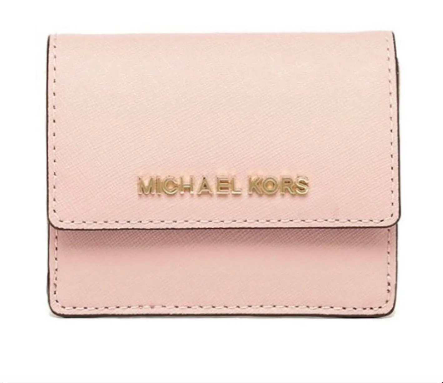 MICHAEL KORS SAFFIANO LEATHER CARD CASE WALLET