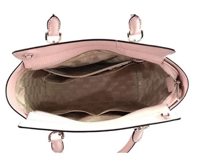 MICHAEL KORS TINA SAFFIANO LEATHER SATCHEL
