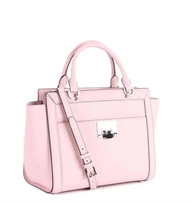 MICHAEL KORS TINA SAFFIANO LEATHER SATCHEL