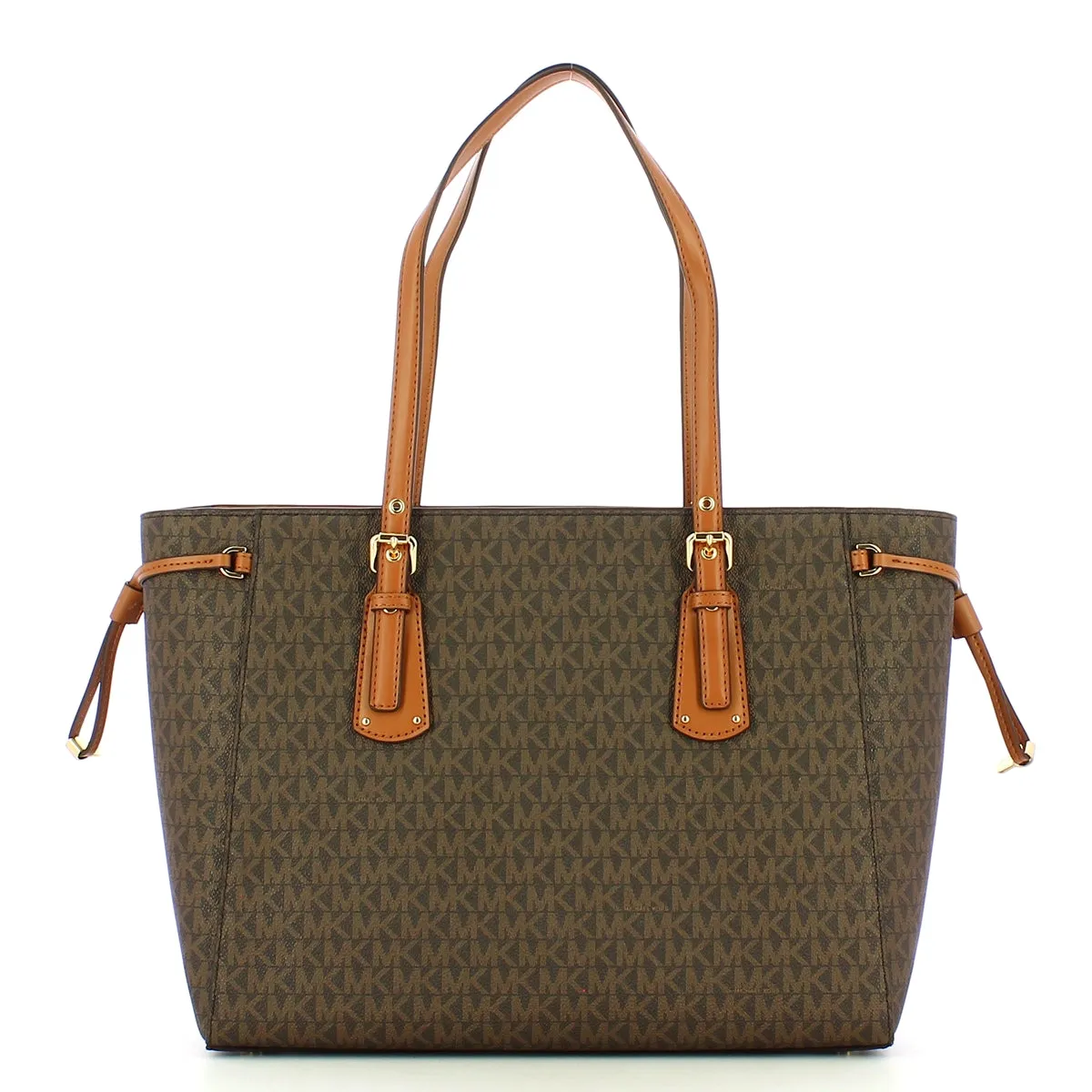 Michael Kors - Voyager Medium Brown Logoed Tote - 30F8GV6T2B - BROWN