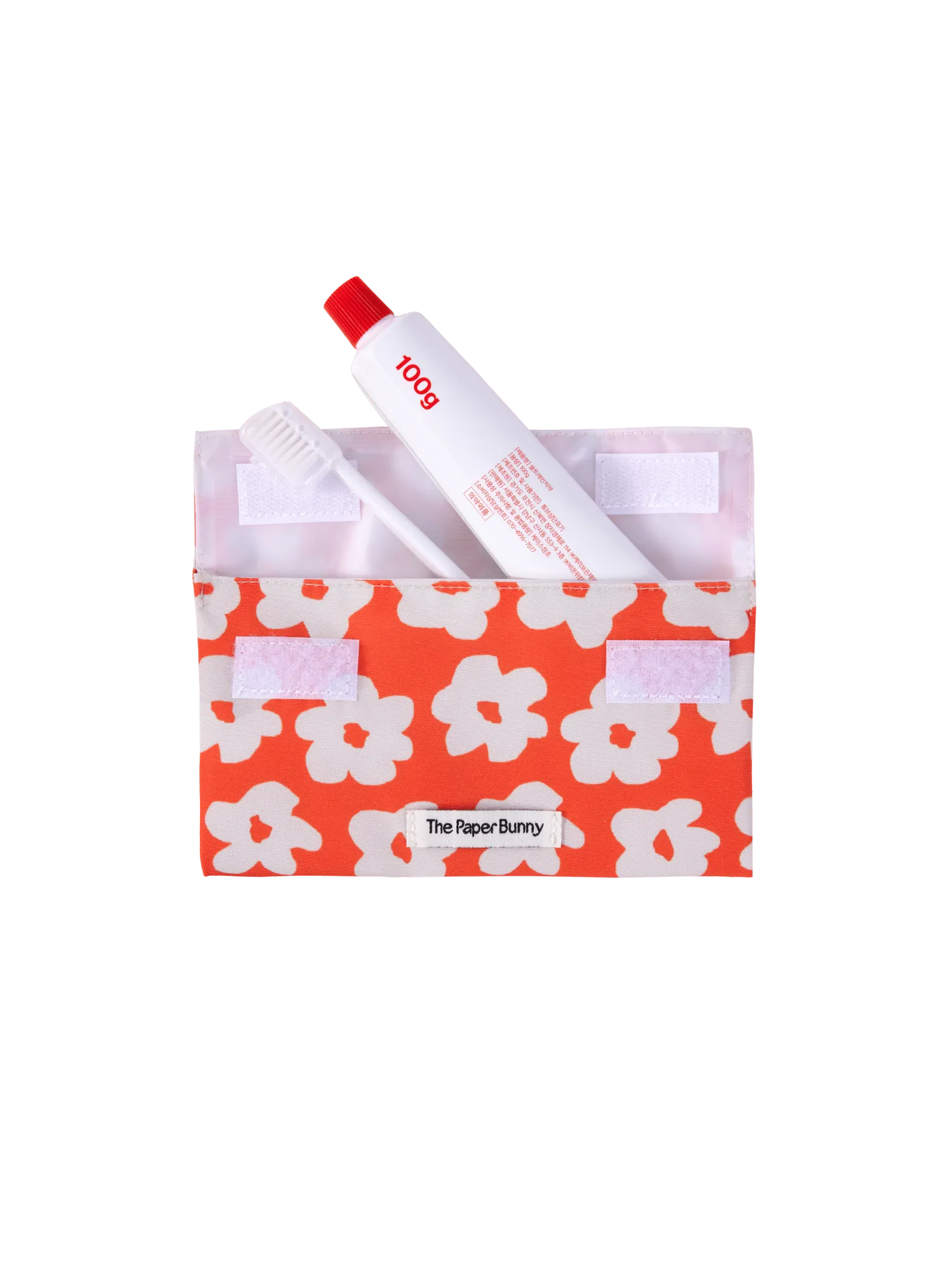 Mini Pocket Pouch (Daisies Scarlet)