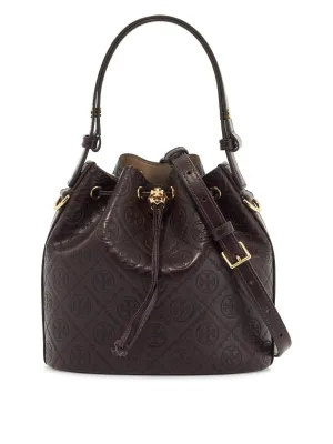 Monogram Leather Bucket Bag