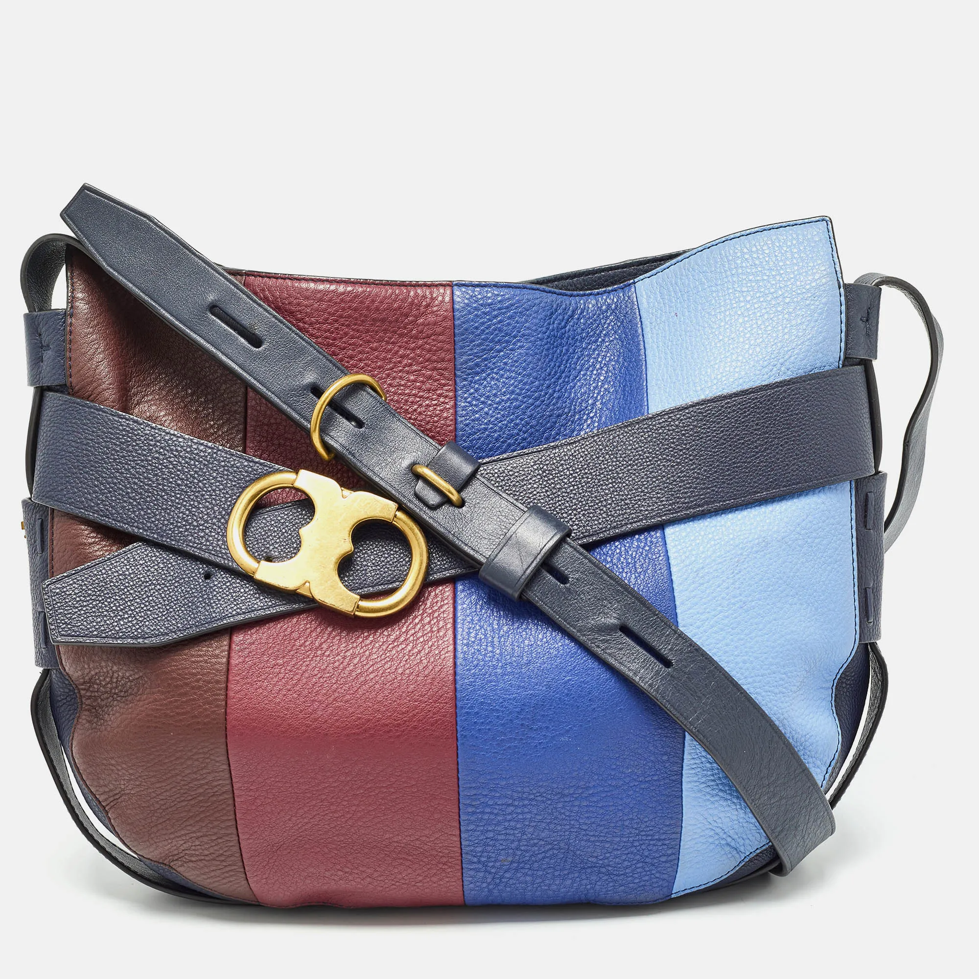 Multicolor Leather Gemini Hobo