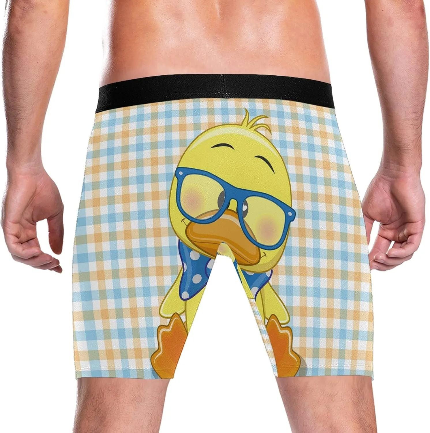 Oyihfvs Men's Novelty Boxer Briefs Long Breathable Underwear Stretchy Underpants Shorts S-XL