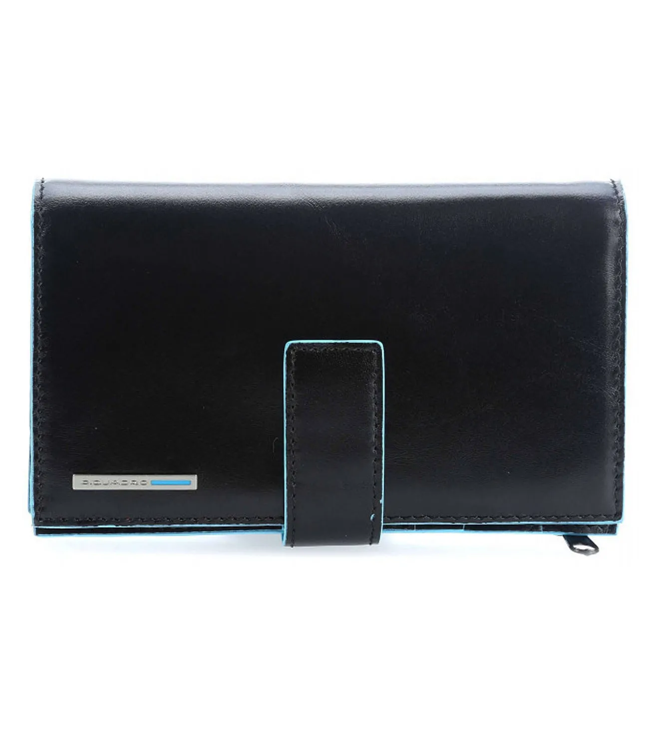 Piquadro Blue Square Women's Black Wallet