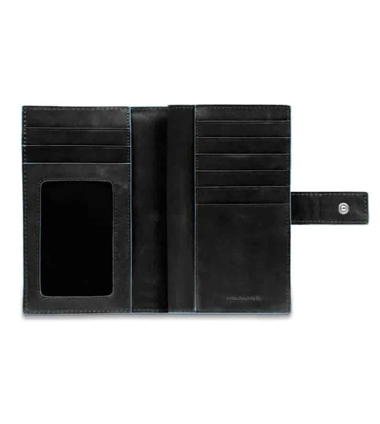 Piquadro Blue Square Women's Black Wallet