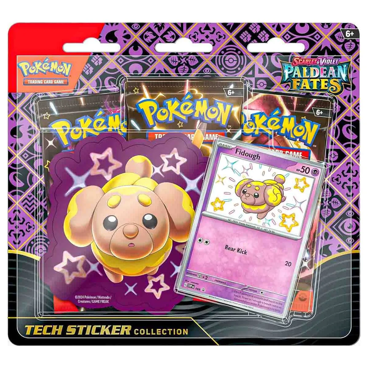 Pokémon TCG: Scarlet & Violet 4.5: Paldean Fates Tech Sticker Collection - Fidough