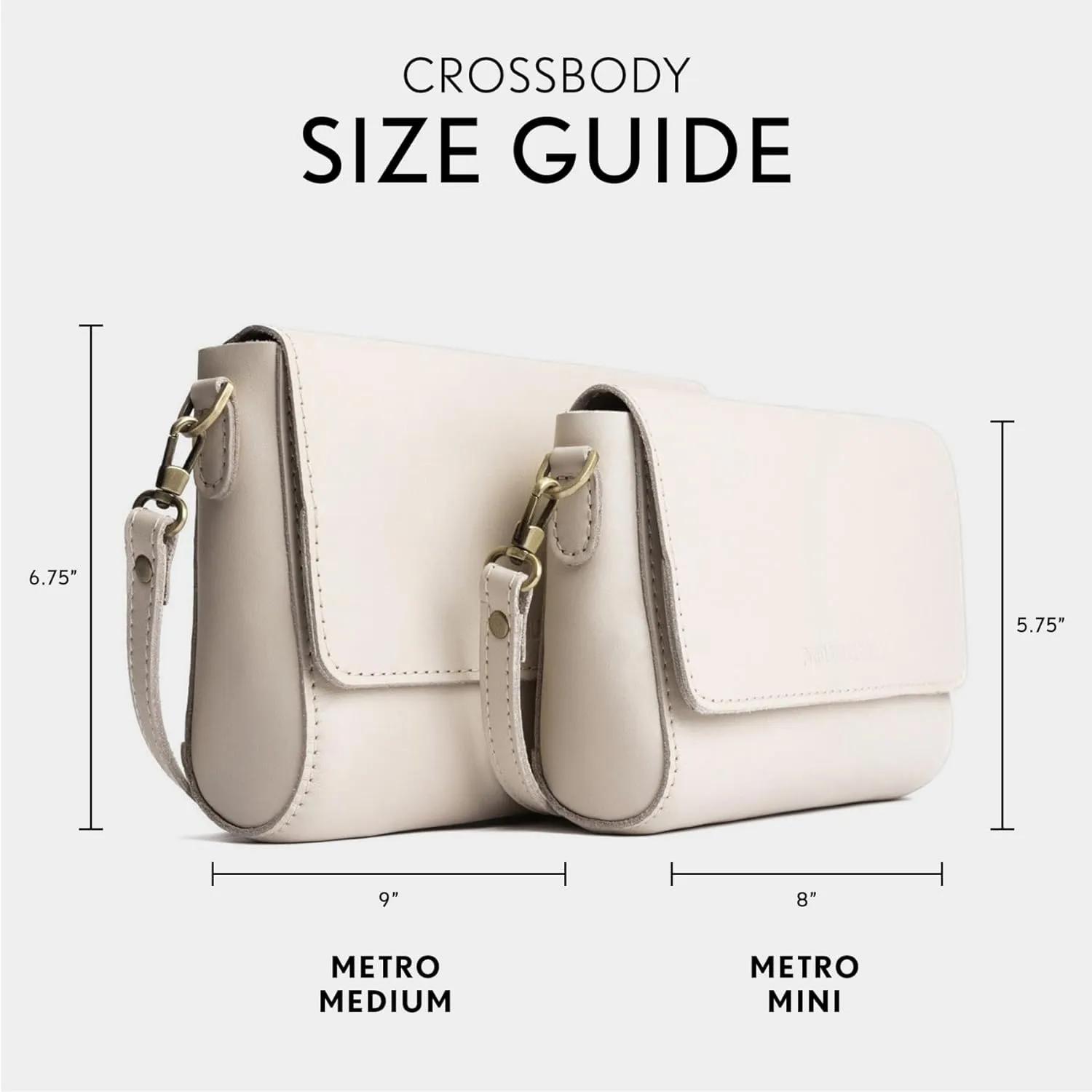 Portland Leather Goods Metro Crossbody Bag for Women  Handmade from the Finest Full-Grain Hides