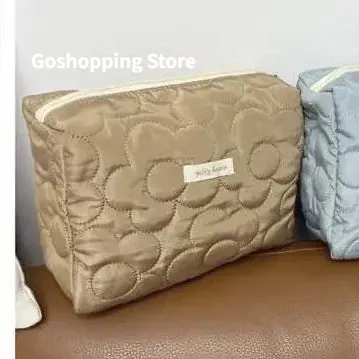 Quilted Cotton Ladies Travel Storage Bag Retro Cherry Design