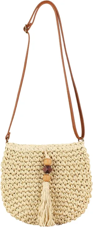 Small Summer Beach Bags Straw Beach Bag Woven Purse Cute Womens Handbag Shoulder Purse Straw Clutch Purses