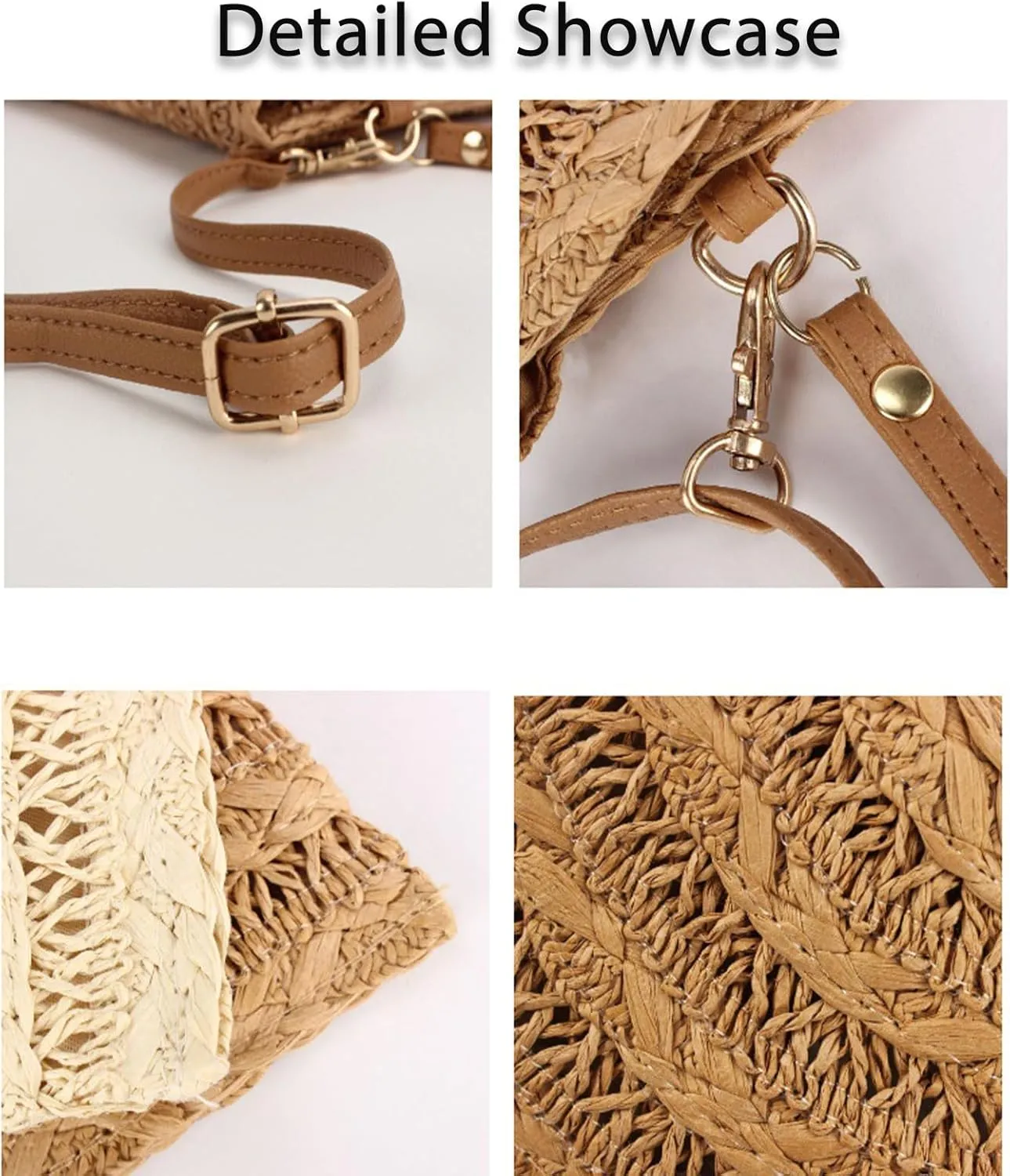 Small Summer Beach Bags Straw Beach Bag Woven Purse Cute Womens Handbag Shoulder Purse Straw Clutch Purses