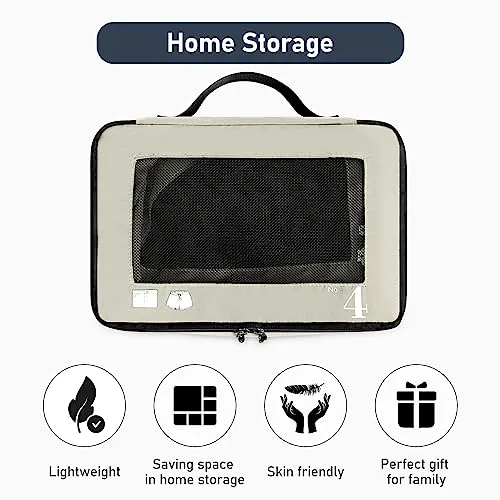 Suitcase Organizer Packing Cubes 7-Piece Suitcase Organizer Set Packing Cubes Pet Recycled Packing Bags for Suitcase Suitcase Organizer