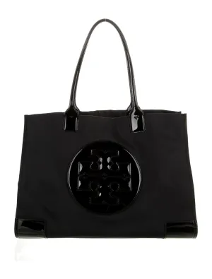 TORY BURCH ELLA SIGNATURE LOGO TOTE BAG