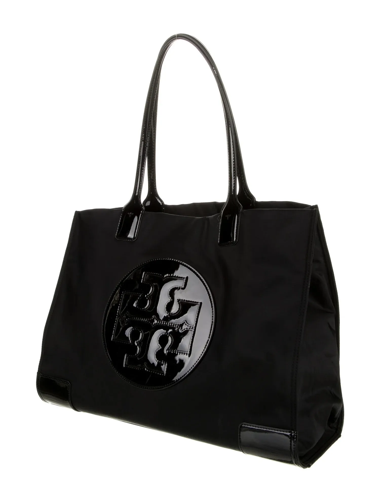 TORY BURCH ELLA SIGNATURE LOGO TOTE BAG