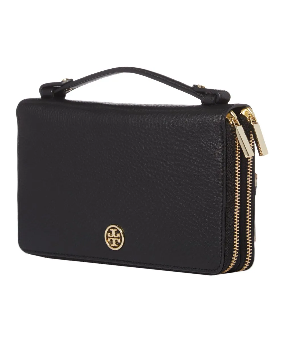 TORY BURCH LANDON LEATHER TRAVEL WALLET CLUTCH BAG