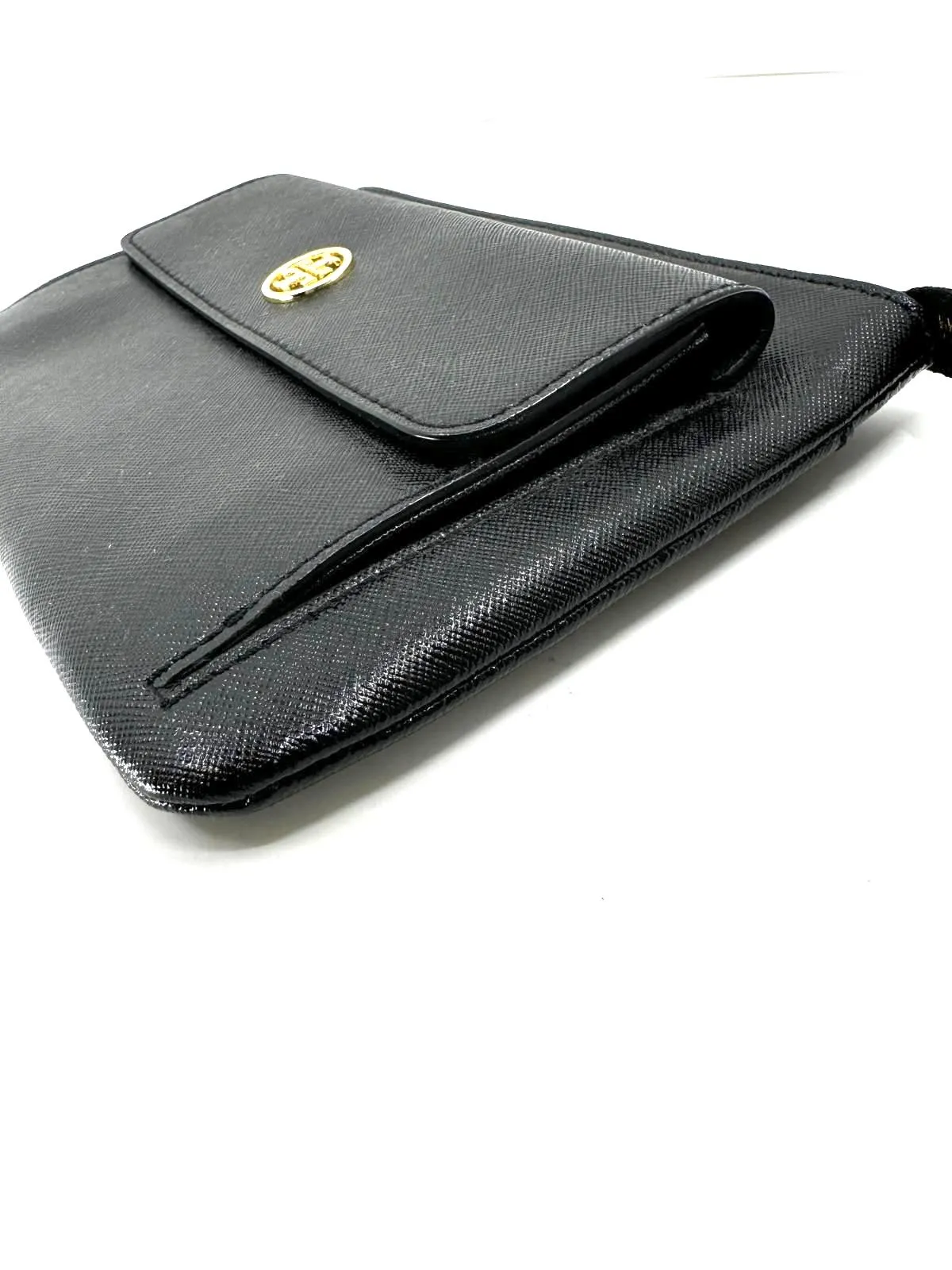 TORY BURCH SAFFIANO LEATHER CLUTCH BAG