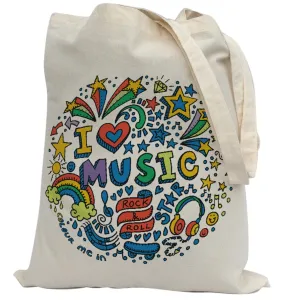 Tote Bag Colour Me In Music