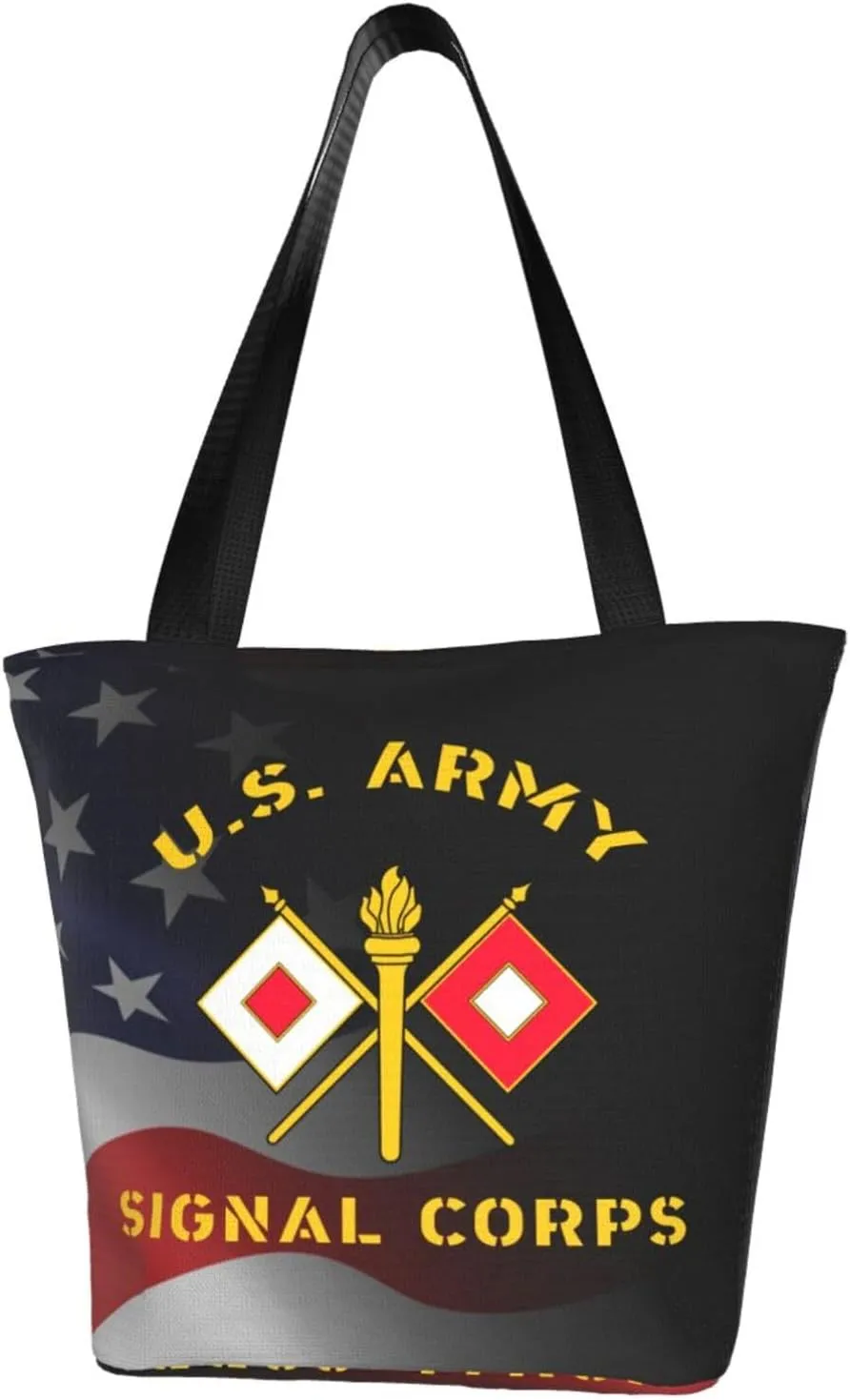 Us Army Signal Corps Fashion Shoulder Bag Large Capacity For Man Or Woman