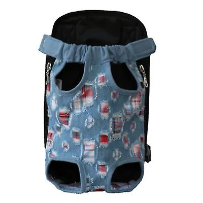 XL 41*25cm blue Outdoor portable pet bag, breathable Mesh backpack for cats and dogs AZ19590